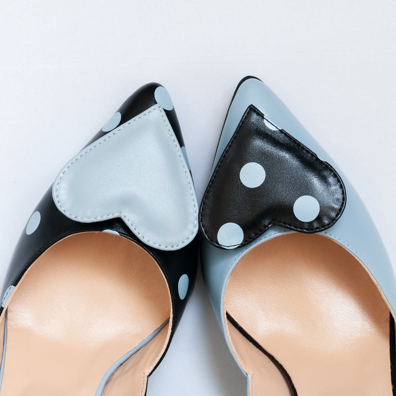 Diane Marie Shoes Stiletto din piele naturala bleu cu negru Anouk