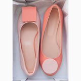 Diane Marie Balerini dama Balerini asimetrici din piele naturala corai cu roz Karen