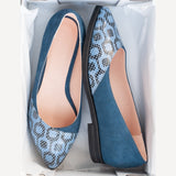 Diane Marie Balerini dama Balerini din piele naturala albastra Clara