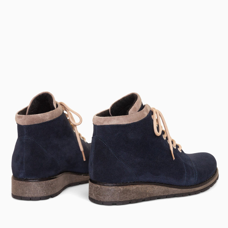 Diane Marie Bocanci dama Ghete dama din piele intoarsa albastra Miriam