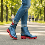 Diane Marie Bocanci dama Ghete dama din piele naturala bleumarin Katie