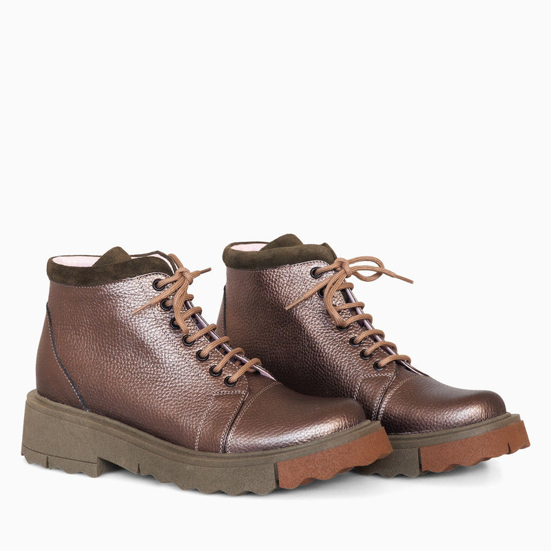 Diane Marie Bocanci dama Ghete dama din piele naturala bronz Alice