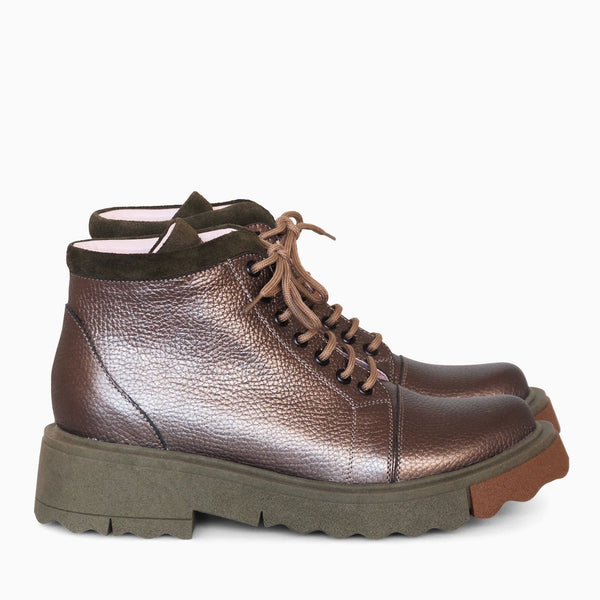 Diane Marie Bocanci dama Ghete dama din piele naturala bronz Alice