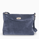 Diane Marie Geanta dama Geanta dama din piele naturala intoarsa Navy Grey