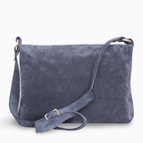Diane Marie Geanta dama Geanta dama din piele naturala intoarsa Navy Grey