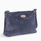 Diane Marie Geanta dama Geanta dama din piele naturala intoarsa Navy Grey