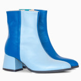 Diane Marie Ghete Dama Botine cu toc comod din piele naturala bleu cu albastru