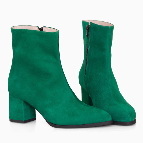 Diane Marie Ghete Dama Ghete dama cu toc comod din piele intoarsa verde Sharon