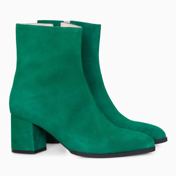 Diane Marie Ghete Dama Ghete dama cu toc comod din piele intoarsa verde Sharon