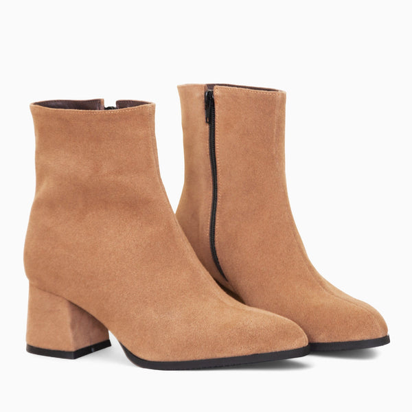 Diane Marie Ghete Dama Ghete dama cu toc din piele intoarsa bej June