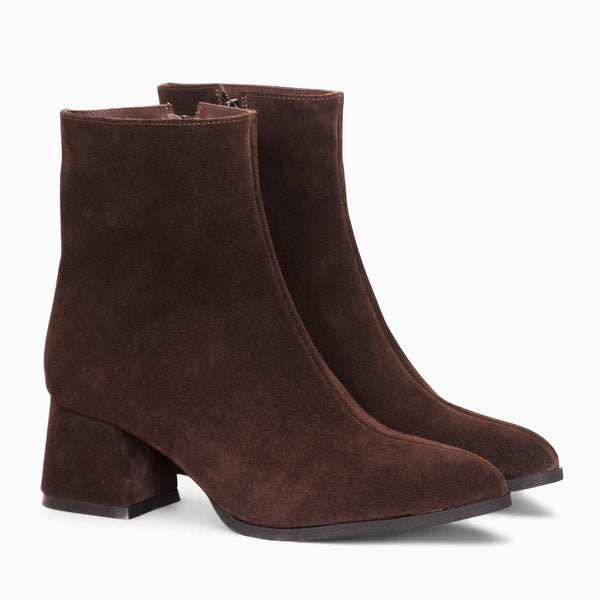 Diane Marie Ghete Dama Ghete dama cu toc din piele intoarsa maro Melody