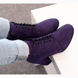 Diane Marie Ghete Dama Ghete dama cu toc din piele intoarsa mov Ashley