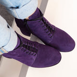 Diane Marie Ghete Dama Ghete dama cu toc din piele intoarsa mov Ashley