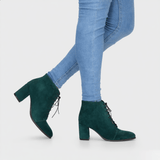 Diane Marie Ghete Dama Ghete dama cu toc din piele intoarsa verde Kitana