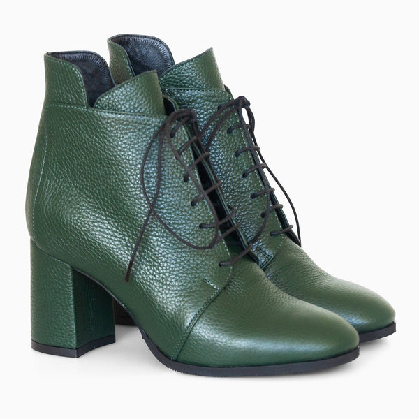 Diane Marie Ghete Dama Ghete dama cu toc din piele naturala verde Olivia