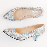 Diane Marie Pantofi Dama Pantofi dama cu toc comod din piele naturala bleu Roselle