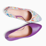 Diane Marie Pantofi Dama Pantofi dama cu toc comod din piele naturala mov Everly
