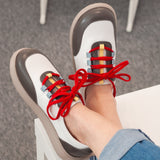 Diane Marie Pantofi sport Pantofi dama barefoot din piele naturala alb cu gri Polina