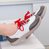 Diane Marie Pantofi sport Pantofi dama barefoot din piele naturala alb cu gri Polina