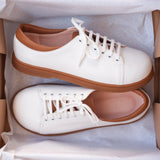 Diane Marie Pantofi sport Pantofi dama barefoot din piele naturala alba Zeana
