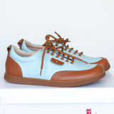 Diane Marie Pantofi sport Pantofi dama din piele naturala bleu cu maro Nolan