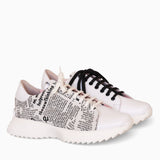 Diane Marie Pantofi sport Pantofi dama din piele naturala cu print ziar Zuma