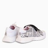 Diane Marie Pantofi sport Pantofi dama din piele naturala cu print ziar Zuma