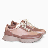 Diane Marie Pantofi sport Pantofi dama din piele naturala grej cu roz Riga