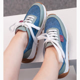 Diane Marie Pantofi sport Pantofi dama din piele naturala vernil cu albastru Jeans