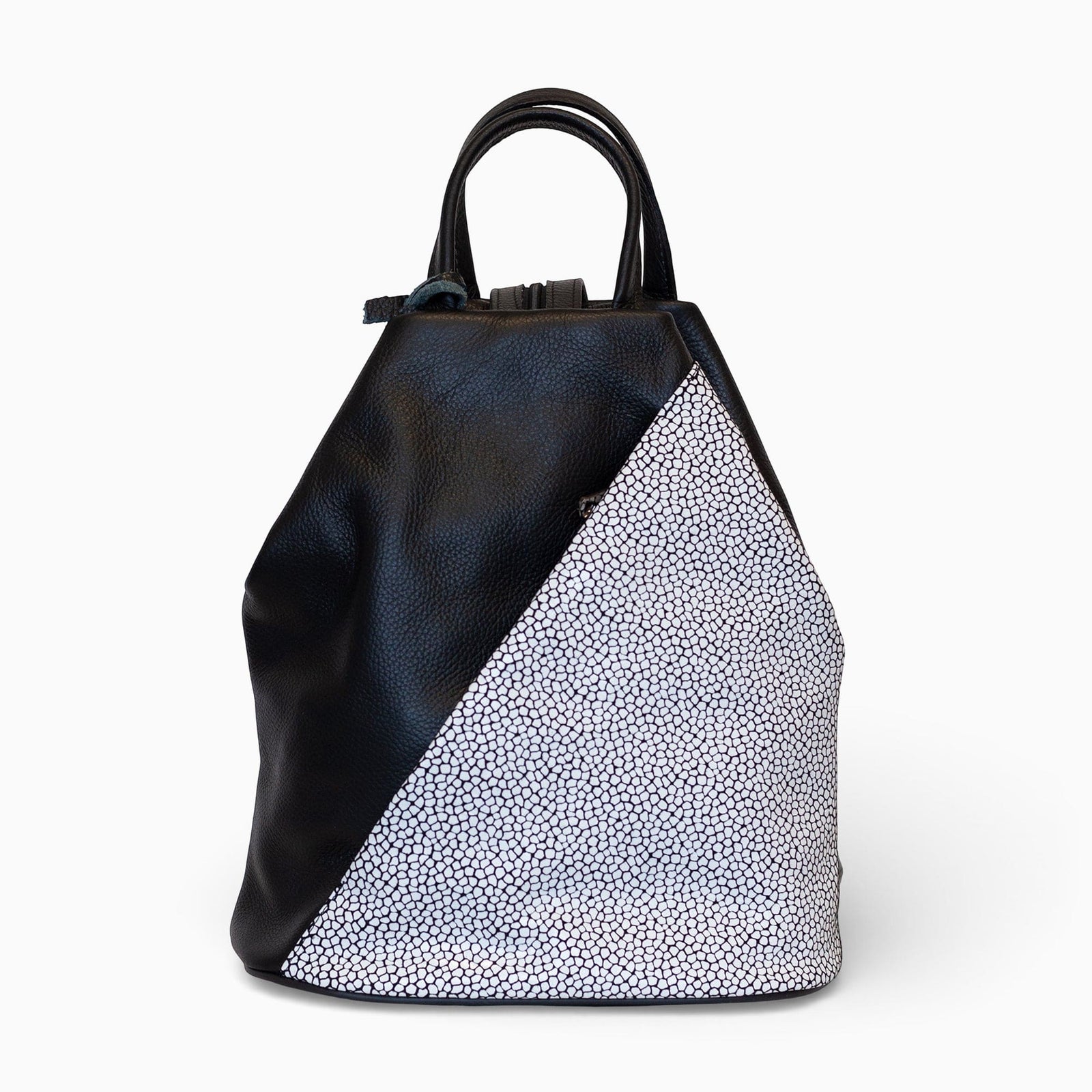 Rucsac din piele naturala neagra Teagan – Pantofi Diane Marie