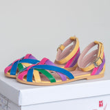Diane Marie Sandale dama Sandale cu talpa joasa din piele naturala Rainbow