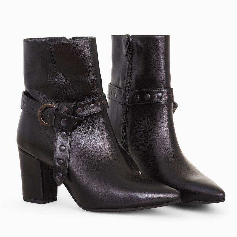 Diane Marie Shoes Botine dama din piele naturala neagra Carlyle