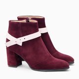 Diane Marie Shoes Ghete dama din piele intoarsa bordo Aniara