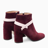 Diane Marie Shoes Ghete dama din piele intoarsa bordo Aniara