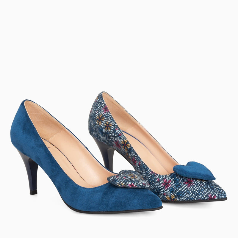 Diane Marie Shoes Stiletto asimetric din piele naturala albastra Antonina