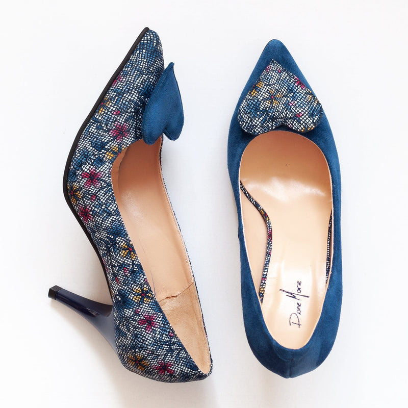 Diane Marie Shoes Stiletto asimetric din piele naturala albastra Antonina