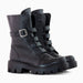 Ghete dama din piele naturala neagra Banshee